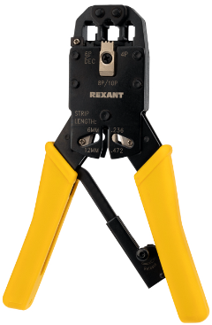 Изображение товара Обжимной кримпер Rexant HT-200R для RJ-45, RJ-12, RJ-11, RJ-10