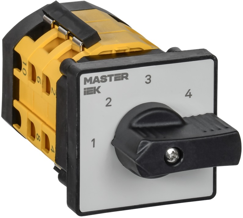 

Переключатель кулачковый IEK MI-CS10-010-084 стандартная рукоятка 10А схема 84, MI-CS10-010-084