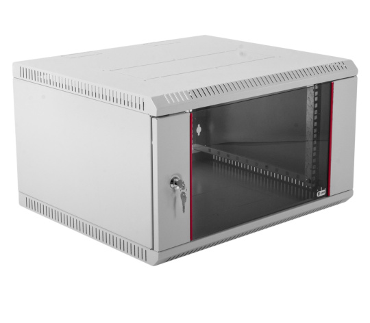 Изображение товара Настенный шкаф 19" ЦМО ШРН-Э-6.500 с стеклянной дверью, IP20