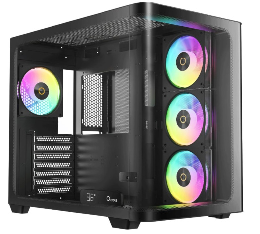 Изображение товара Корпус ATX Ocypus Iota C70 BK стильный и функциональный черный корпус