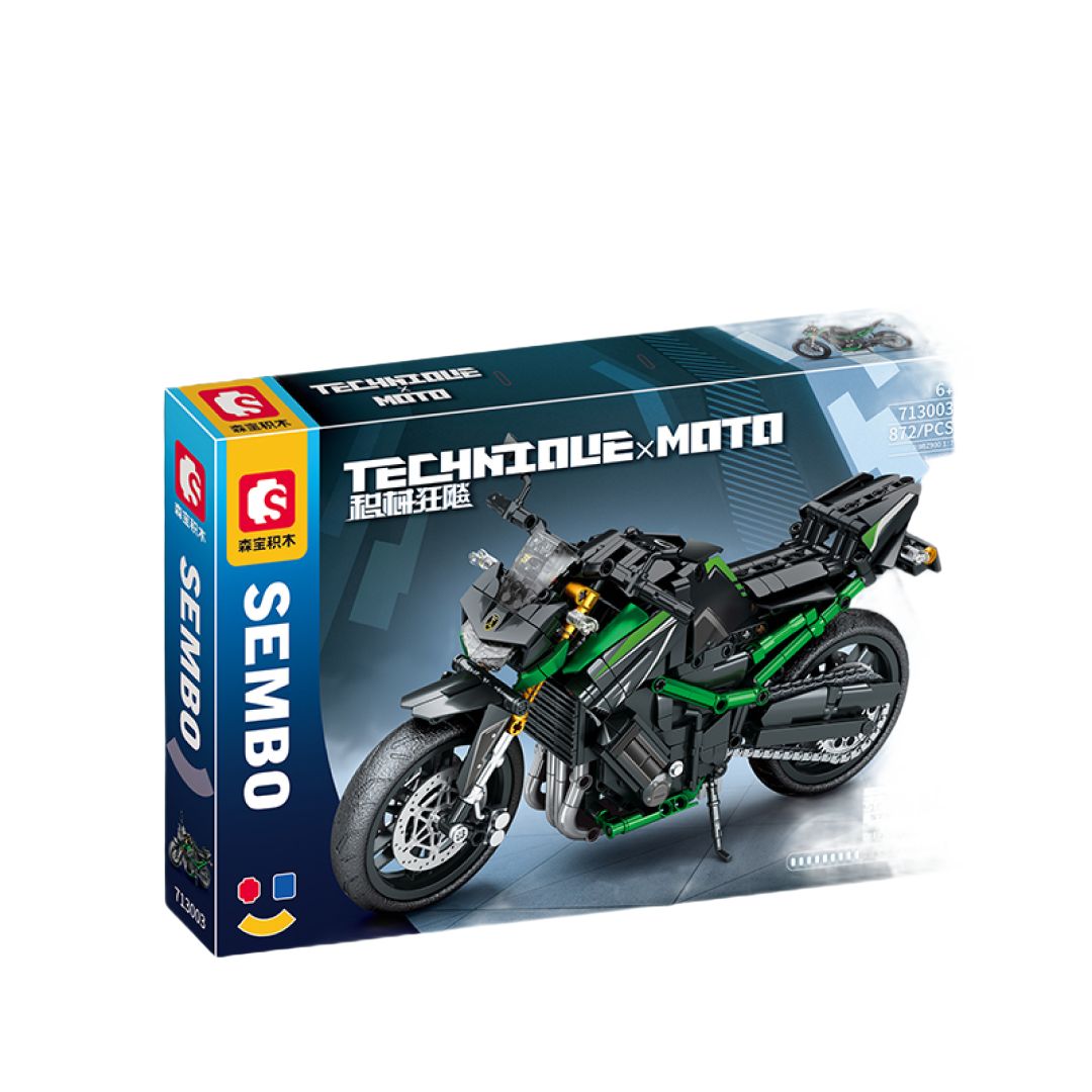 

Конструктор Sembo Block 713003, мотоцикл, 872 детали., Мотоцикл