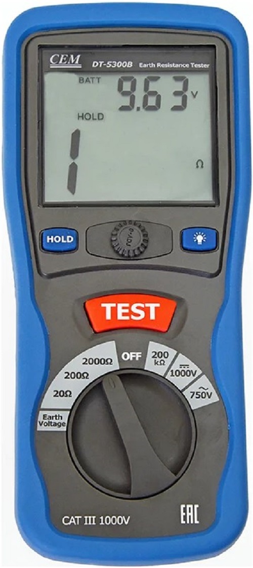 

Измеритель сопротивления заземления CEM DT-5300B CEM 482025, DT-5300B