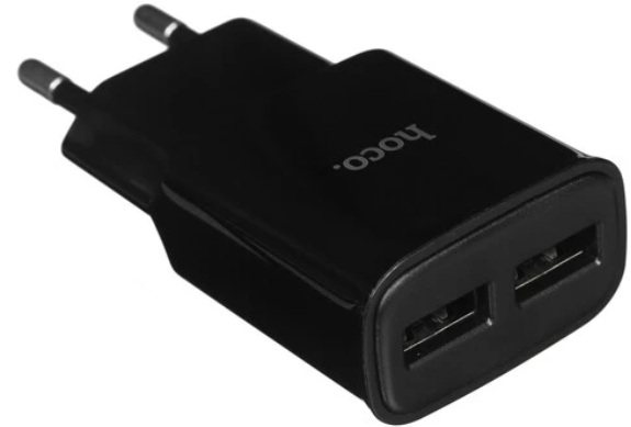 

Зарядное устройство сетевое Hoco C88A Star 6931474749529 2 USB, 2400mA, пластик, кабель микро USB, цвет: чёрный (1/12/120), C88A Star