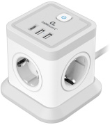 фото Сетевой фильтр  Cablexpert TWR-4-CU2-W-2