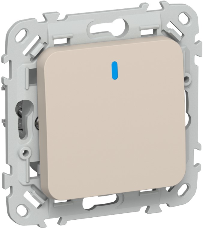 

Переключатель одноклавишный IEK FI-V12-1-10-1-K88 FLITE с индикацией 10А ВС61-1-1-ФлЛ льняной, FI-V12-1-10-1-K88