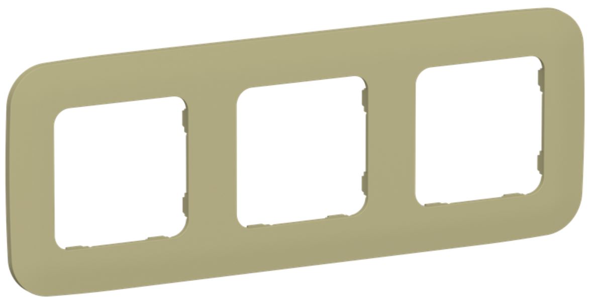 

Рамка тройная IEK FI-M32-31-20-K26 FLITE РУ-3-А-ФлО оливковый, FI-M32-31-20-K26