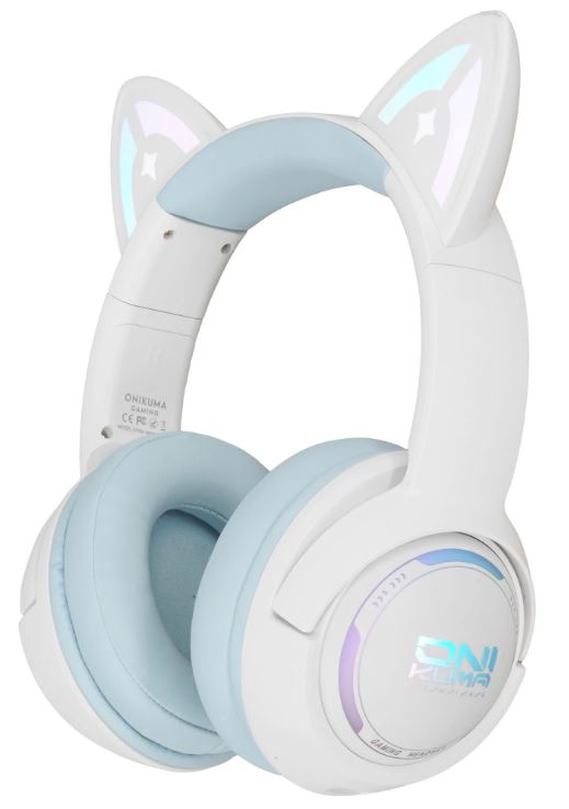 

Гарнитура ONIKUMA GT838 BT, ФЗС 2.0, микрофон встроенный, максимальная воспроизводимая частота 20000Гц, ёмкость батареи1000мАч, white-blue, GT838