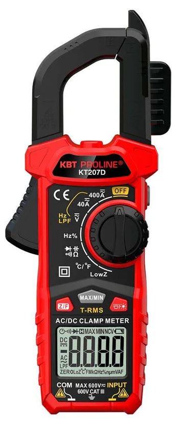 

Токовые клещи цифровые КВТ 91920 KT 207D серия PROLINE, 91920