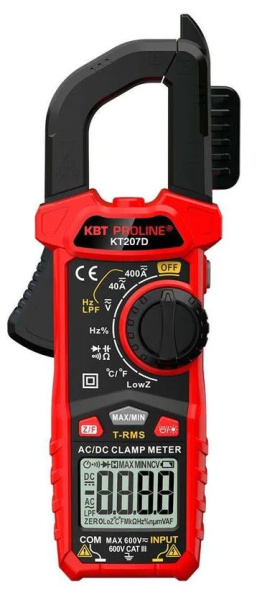 Изображение товара Токовые клещи КВТ PROLINE 91920 Автодиапазон AC/DC 40-400 А