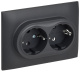 фото Розетка двухместная с заземлением в сборе IEK SK-R21-16-K48-F в Уфе