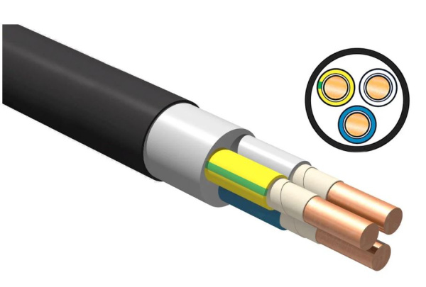 Изображение товара Кабель ВВГнг(А)-LSLTx 3х1.5 мм² 50 м для электросети внутри помещений