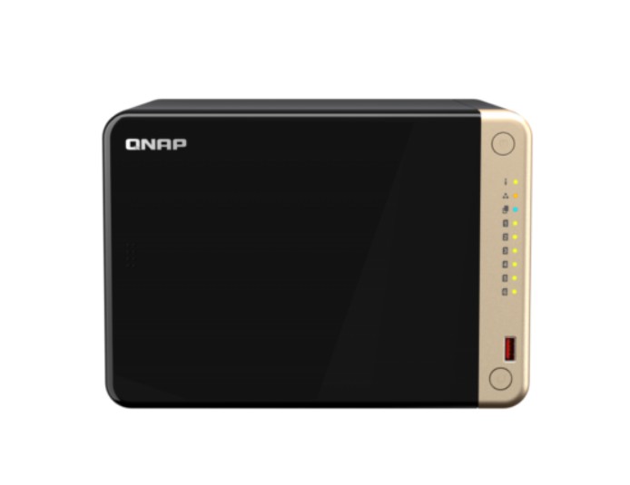 

Сетевой накопитель QNAP TS-664-4G RAID, 6 отсеков 3,5"/2,5", 2 слота M.2 2280 NVMe, 2 порта 2,5 GbE BASE-T, HDMI, N5105/N5095 2,0 ГГц (2,9 ГГц), 4GB, TS-664-4G