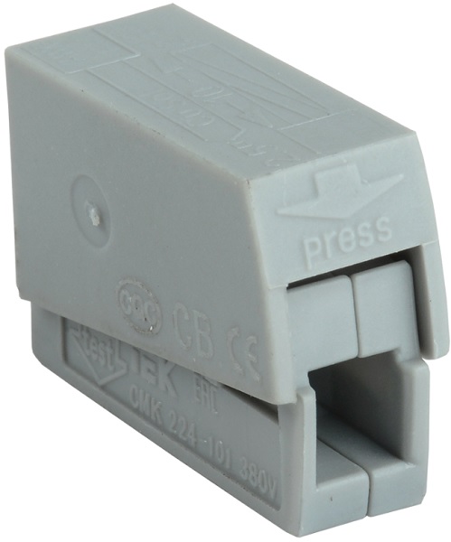 

Клемма IEK UKZ50-101-004 строительно-монтажная СМК 224-101 (4шт/упак), UKZ50-101-004