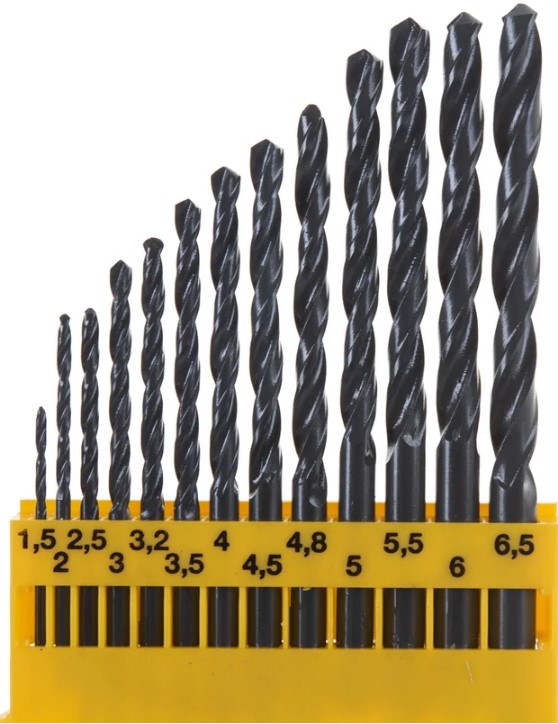 

Набор сверл DeWALT DT 5912 13шт, ф1,5-6,5мм дмет HSS-R пл кассета, DT 5912