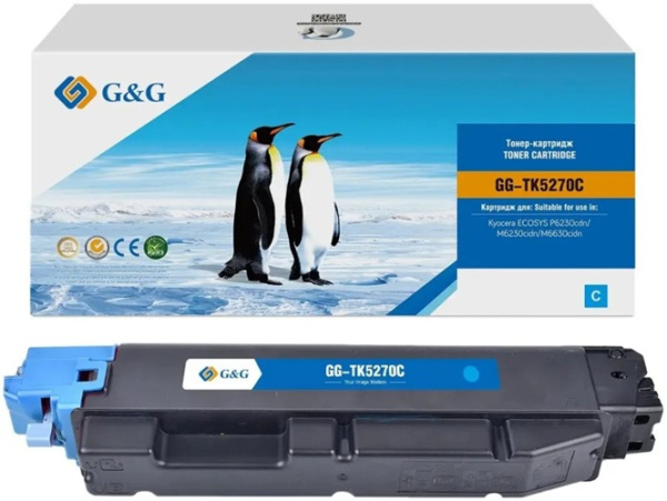 Изображение товара Тонер-картридж G&G GG-TK5270C голубой с чипом