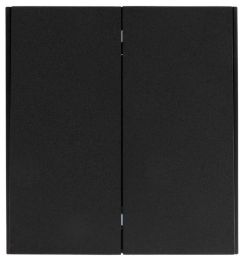 

Переключатель двухклавишный KRANZ KR-78-0709-5 STRONG 10А с/у антрацит, KR-78-0709-5