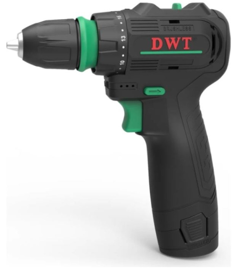 Изображение товара Дрель-шуруповерт DWT ABSP-12 NQ-2 BMC - безударный, 2 скорости, 10 мм, 35 Нм