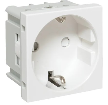 

Розетка с заземлением EKF E2MR16-028-10 45х45 с защитными шторками, 90 градусов, белая, E2MR16-028-10