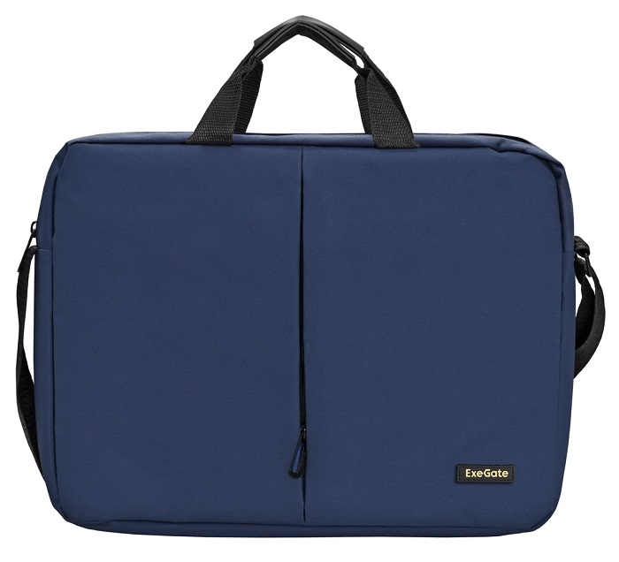 

Сумка для ноутбука Exegate Office F1590 EX264613RUS до 15.6", темно-синяя, полиэстер, Office F1590