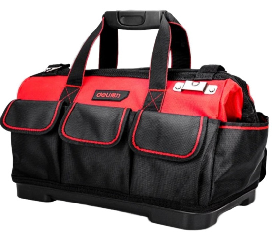 Изображение товара Деревянная сумка для инструментов Deli DL430318 надежная и вместительная