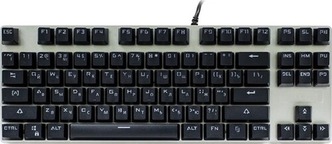 

Клавиатура Rapoo V500ALLOY проводная игровая механическая серая, V500ALLOY