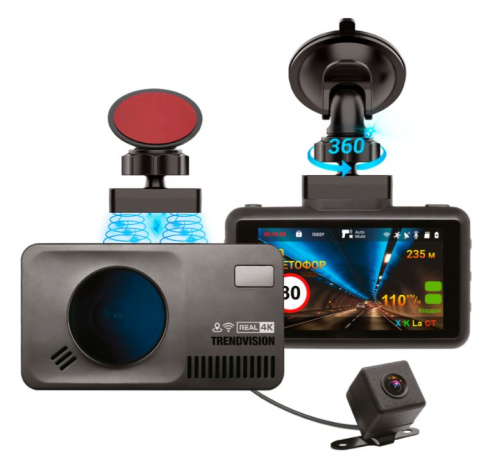 Изображение товара Радар-детектор TrendVision DriveCam Real 4K Signature LNA 2CH (УЦЕНЕННЫЙ)