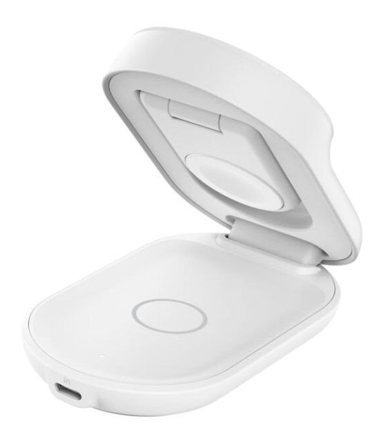 

Зарядное устройство беспроводное Belkin WIZ039kqWH 2-in-1 Foldable Magnetic 25W Qi2 Wireless charger (Round). Цвет: белый, WIZ039kqWH