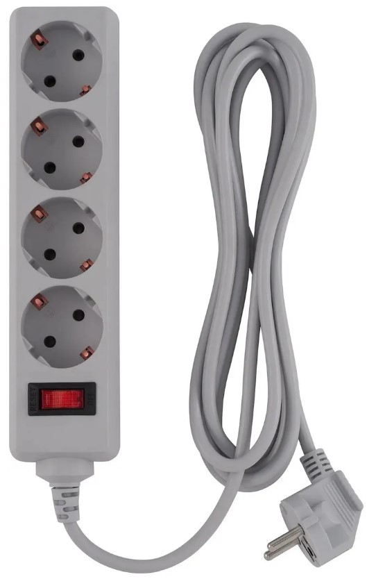 

Сетевой фильтр Buro 400SL-3-G 3м (4 розетки) серый (пакет ПЭ) 2097003, 400SL-3-G