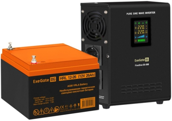 Изображение товара Комплект Exegate FineSine SX-500.LCD.AVR.2SH