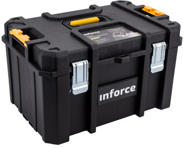 Изображение товара Ящик Inforce 06-20-17 для инструментов пластик черный удобный и прочный
