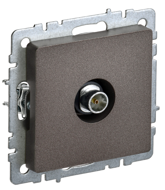 

Розетка телевизионная оконечная IEK BR-A10-O-K45 BRITE РТВ11-0-БрТБ Бронза, BR-A10-O-K45