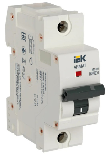 Изображение товара Автоматический выключатель IEK ARMAT M10H-1-D080