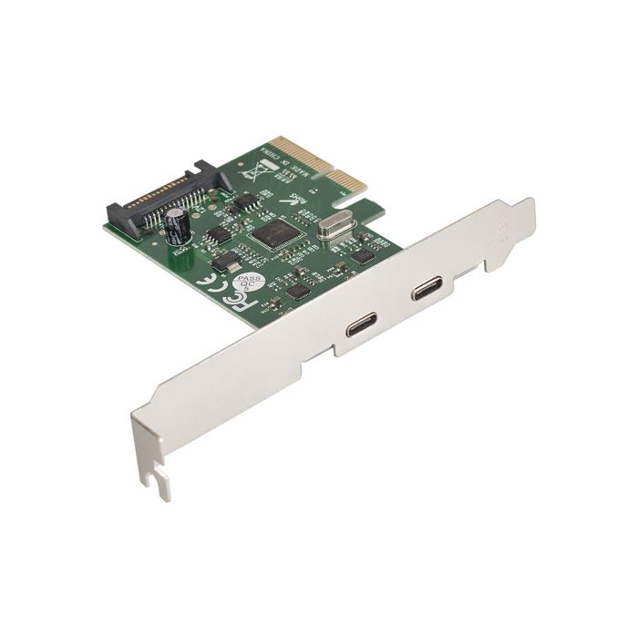 

Контроллер Exegate EXE-313 EX283715RUS PCI-Ex4, 2*USB3.1 Type-C ext, разъем доп.питания (OEM), EXE-313