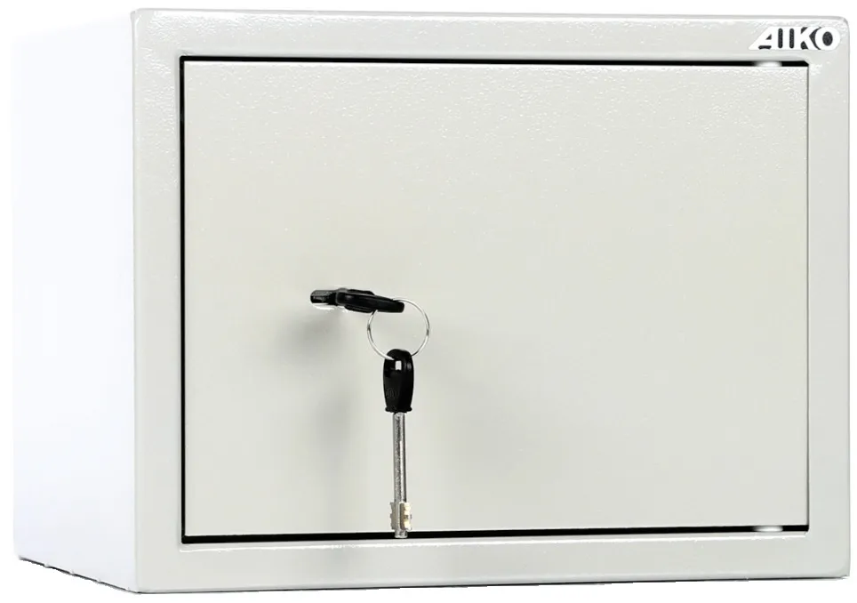 

Сейф Aiko T 23 S10399260114 взломостойкий, ключевой замок, 13л, серый, T 23