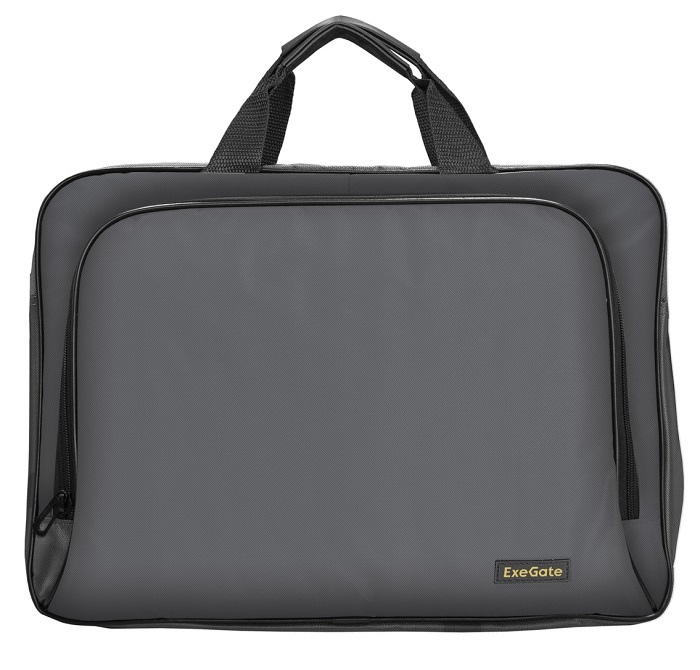 

Сумка для ноутбука Exegate Office F1596 EX264612RUS до 15.6", темно-серая, полиэстер, Office F1596