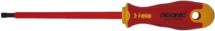 

Отвертка диэлектрическая Felo 41306590 Ergonic плоская шлицевая 6,5X1,2X150, 41306590