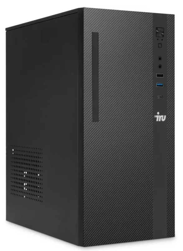 

Компьютер iRu 520SC MT 2140128 Ryzen 5 5600G/16Gb/512Gb SSD/Vega 7/400W/Win11Pro/black, 520SC MT