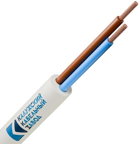 Изображение товара Провод ККЗ 01-8030-4 ПВС 750 В медный, 2х0.75 мм2, белый, PVC