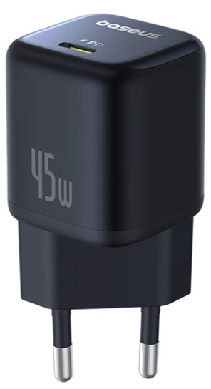 

Зарядное устройство сетевое Baseus PicoGo GaN P10176800123-00 1C 45W EU Cosmic Black, PicoGo GaN