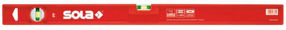 

Уровень SOLA 01412501 пластиковый PF 40, L=40 см, 2 глазка, точн. 1,00 мм/м, 01412501