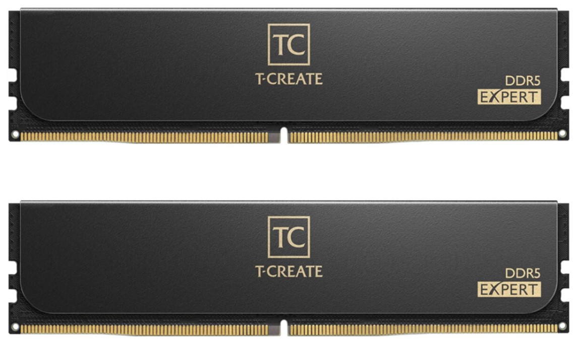 

Модуль памяти DDR5 128GB (2*64GB) Team Group CTCED5128G6400HC42CDC01 T-Create Expert 6400MHz CL42 (42-52-52-102) 1.25V/black, CTCED5128G6400HC42CDC01