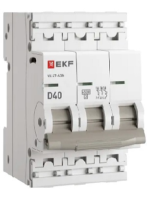 Изображение товара Автоматический выключатель EKF M634340D для защиты электрических сетей