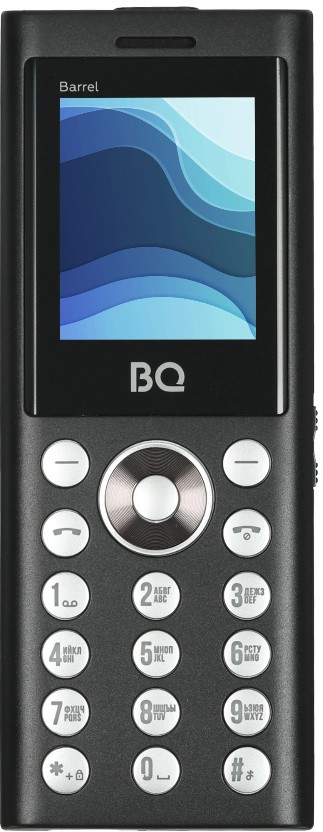 

Мобильный телефон BQ 1858 Barrel Black+Silver 1.77 ", BT, 0.08MP, SIM: 3, 800 mAh, 1858 Barrel Black+Silver