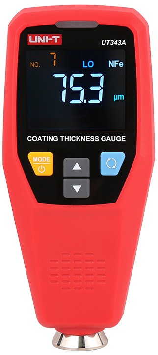 

Толщиномер UNI-T UT343A диаметр изм. Площади 20 мм, min толщина объема 0,5 мм, UT343A