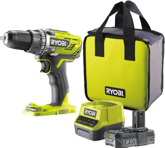 Изображение товара Дрель - шуруповерт Ryobi R18DD3-120S