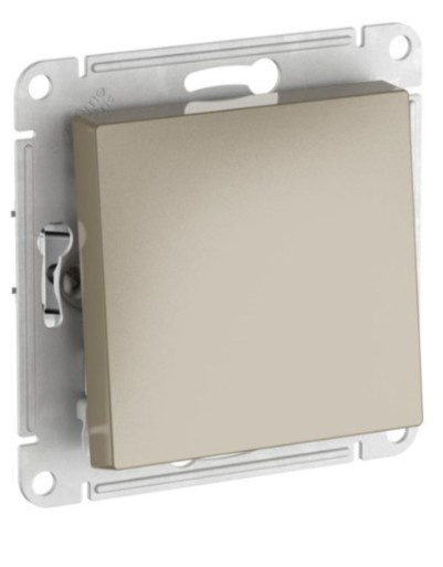 Изображение товара Одноклавишный выключатель Systeme Electric ATN000511S золотистый современный дизайн монтаж скрытый