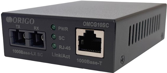 

Медиаконвертер ORIGO OMCG10SC/A1A 1000Base-T/1000Base-LX (SC), 1310 нм, одномод, до 10 км, OMCG10SC/A1A