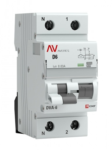 фото Автомат дифференциальный EKF rcbo6-1pn-6D-30-a-av в Красноярске