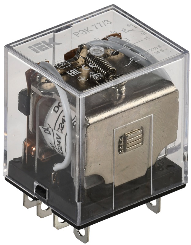 

Реле IEK RRP10-3-10-024D промежуточное 10А 24В 3ПК РЭК77/3 без розетки, RRP10-3-10-024D