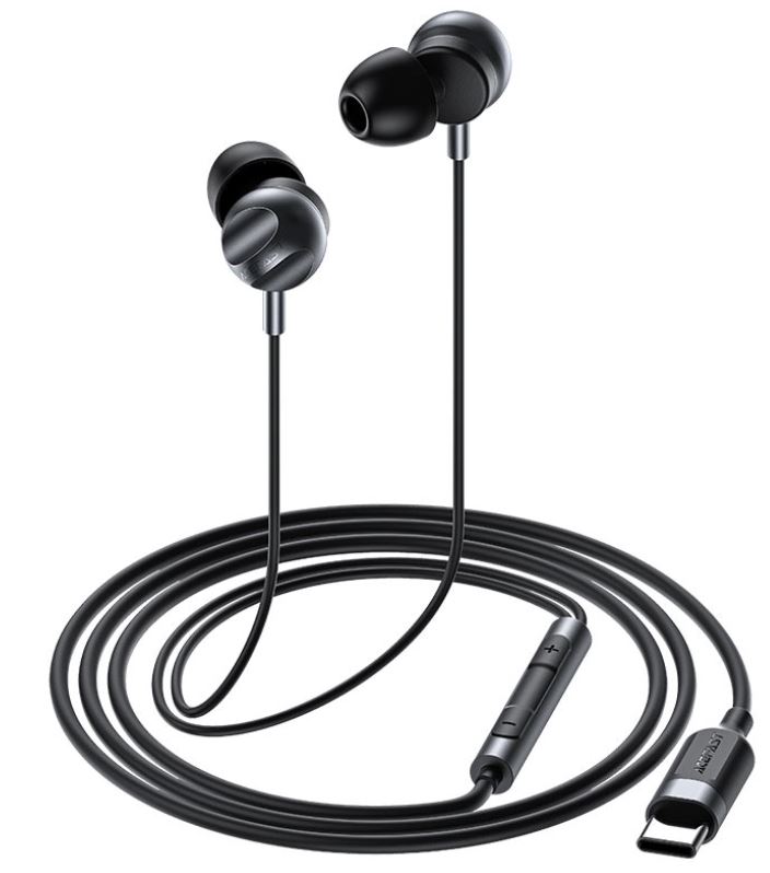 

Наушники ACEFAST L6 с микрофоном USB-C In-Ear Wired Earphones With Mic. Цвет: черный, L6